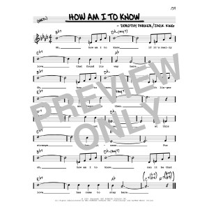 How Am I To Know (High Voice)