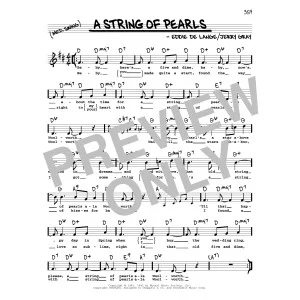 A String Of Pearls (High Voice)