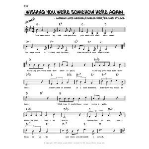 Wishing You Were Somehow Here Again (High Voice)