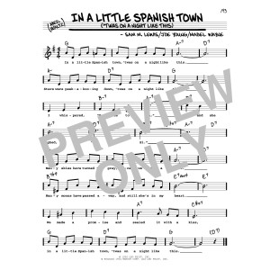 In A Little Spanish Town ('Twas On A Night Like This) (High Voice)
