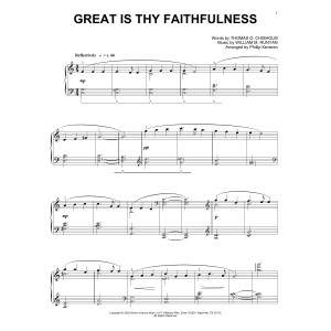 Great Is Thy Faithfulness (arr. Phillip Keveren)