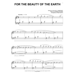 For The Beauty Of The Earth (arr. Phillip Keveren)