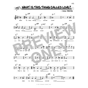 What Is This Thing Called Love? (High Voice) (from Wake Up And Dream)