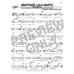 Whatever Lola Wants (Lola Gets) (High Voice)