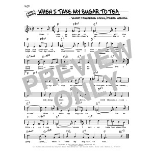 When I Take My Sugar To Tea (High Voice)