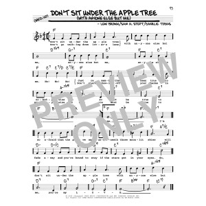 Don't Sit Under The Apple Tree (With Anyone Else But Me) (High Voice)