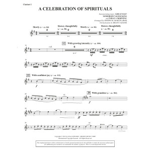 A Celebration of Spirituals - Bb Clarinet 1