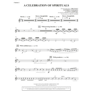 A Celebration of Spirituals - Bb Clarinet 2