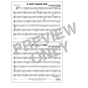 U Can't Touch This (arr. Paul Murtha) - Eb Baritone Sax
