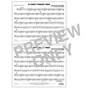 U Can't Touch This (arr. Paul Murtha) - Baritone B.C. (Opt. Tbn. 2)