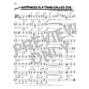 Happiness Is A Thing Called Joe (High Voice)