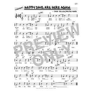 Happy Days Are Here Again (High Voice) (from Chasing Rainbows)