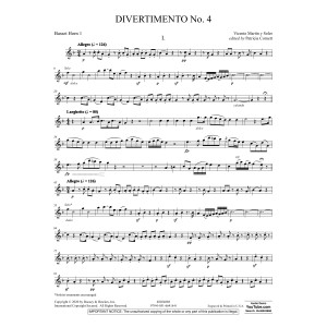 Divertimento No. 4 (ed. Patricia Cornett) - Basset Horn 1