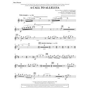 A Call to Alleluia (Full Orchestra) - Flute 2 (Piccolo)
