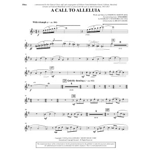 A Call to Alleluia (Full Orchestra) - Oboe