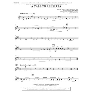 A Call to Alleluia (Full Orchestra) - Bb Clarinet 2