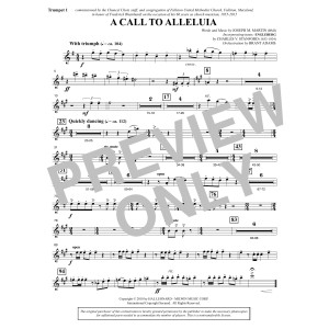 A Call to Alleluia (Full Orchestra) - Bb Trumpet 1