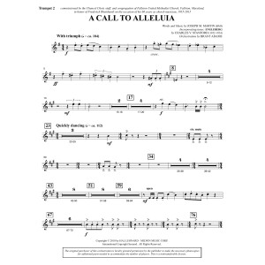 A Call to Alleluia (Full Orchestra) - Bb Trumpet 2
