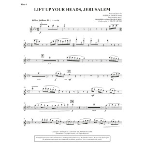 Lift Up Your Heads, Jerusalem (Orchestra) - Flute 1