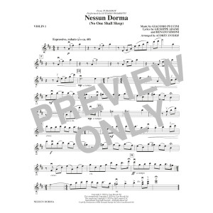 Nessun Dorma (No One Shall Sleep) (from Turandot) (arr. Audrey Snyder) - Violin 1