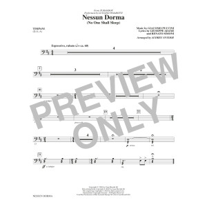 Nessun Dorma (No One Shall Sleep) (from Turandot) (arr. Audrey Snyder) - Timpani (optional)