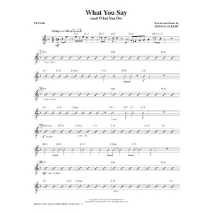 What You Say (and What You Do) - Guitar