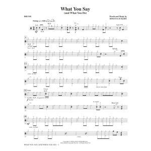 What You Say (and What You Do) - Drums