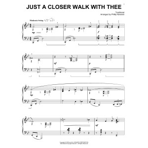 Just A Closer Walk With Thee [Jazz version] (arr. Phillip Keveren)