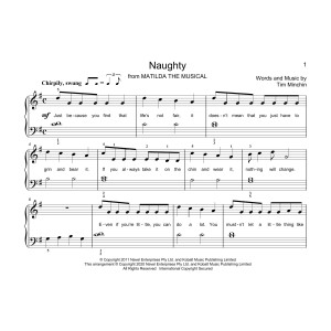 Naughty (from Matilda The Musical) (arr. Christopher Hussey)