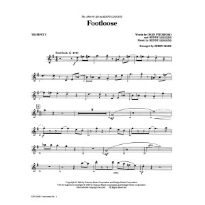 Footloose (arr. Kirby Shaw) - Bb Trumpet 1