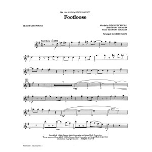 Footloose (arr. Kirby Shaw) - Tenor Sax