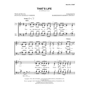 That's Life (arr. Barbershop Harmony Society)