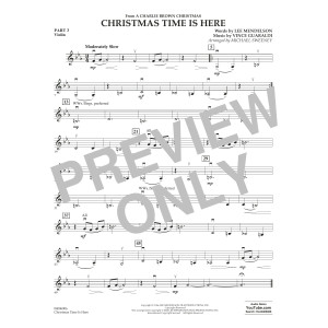 Christmas Time Is Here (arr. Michael Sweeney) - Pt.3 - Violin