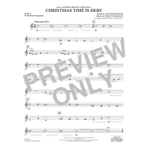 Christmas Time Is Here (arr. Michael Sweeney) - Pt.4 - Eb Baritone Saxophone