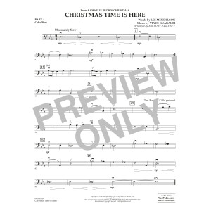 Christmas Time Is Here (arr. Michael Sweeney) - Pt.4 - Cello/Bass