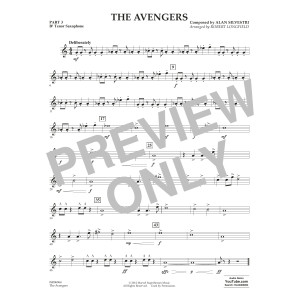 The Avengers (arr. Robert Longfield) - Pt.3 - Bb Tenor Saxophone