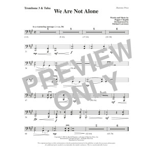 We Are Not Alone - Trombone 3/Tuba