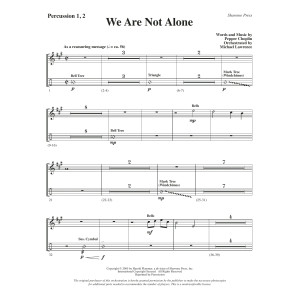 We Are Not Alone - Percussion 1 & 2