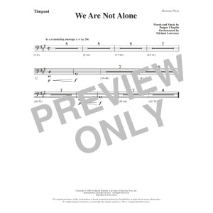 We Are Not Alone - Timpani