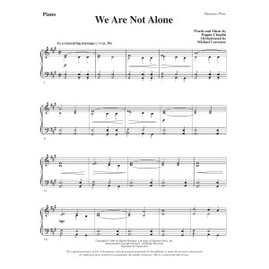 We Are Not Alone - Piano