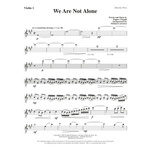 We Are Not Alone - Violin 1