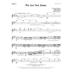 We Are Not Alone - Violin 2