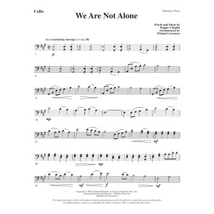We Are Not Alone - Cello