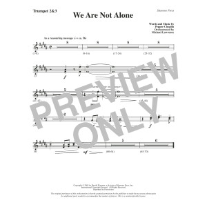 We Are Not Alone - Bb Trumpet 2,3