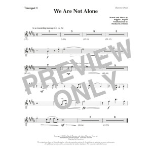 We Are Not Alone - Bb Trumpet 1