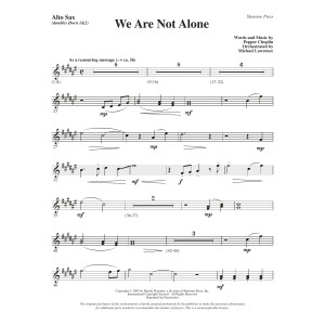 We Are Not Alone - Alto Sax (sub. Horn)