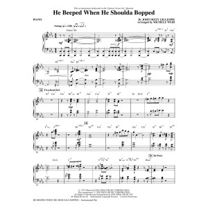 He Beeped When He Shoulda Bopped (arr. Michele Weir) - Piano