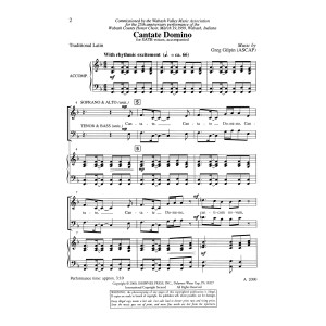 Cantate Domino