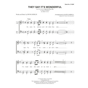 They Say It's Wonderful (from Annie Get Your Gun) (arr. Katie Farrell)