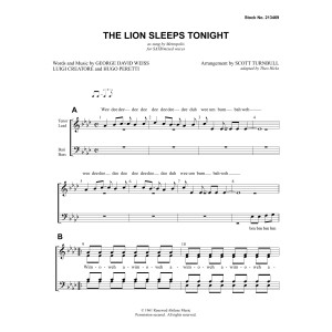 The Lion Sleeps Tonight (arr. Scott Turnbull)